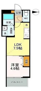 MILESTONE SASAZUKA【3階】の間取り