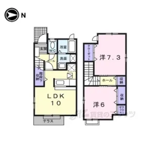 サウス・ヴィラ2【2階】の間取り