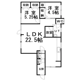 新富マンション(1)【1階】の間取り