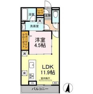 フォーティスMGH【1階】の間取り