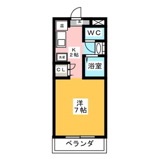 サンライズ中原【3階】の間取り