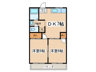 グランフレグランス1【2階】の間取り