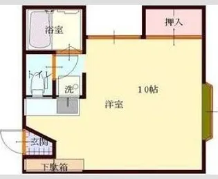 スクエアサイド緑町【3階】の間取り