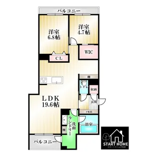 べレオ安宅【2階】の間取り