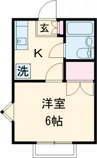 オックスフォードタウンD【1階】の間取り