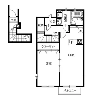 アスピリア 常安B【2階】の間取り