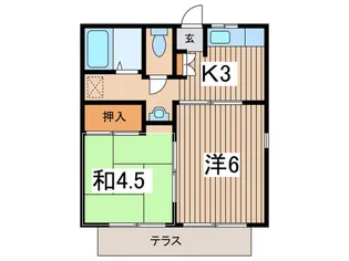 ルファール二ッ橋【1階】の間取り