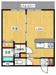 Four Diamonds Manshion【1階】の間取り