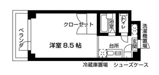 ソアラプラザ博多住吉【6階】の間取り
