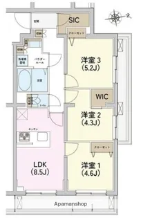 AZEST北赤羽II【2階】の間取り