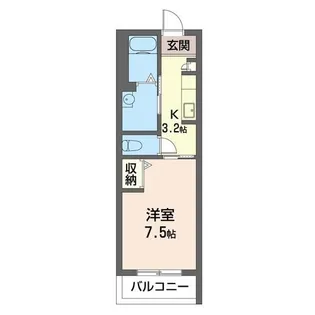 カシータ梶ヶ谷【3階】の間取り