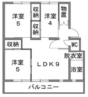 オーセル浦添III【4階】の間取り