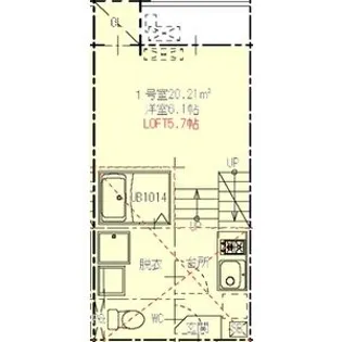 ハーモニーテラス八剱町【1階】の間取り