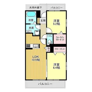 フラン シエロ【4階】の間取り