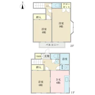 コーポタカノの間取り