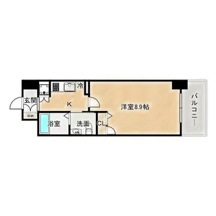 レジデンス京橋スクエア【5階】の間取り