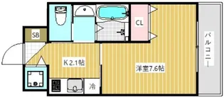 ラ・ティーダ上桂【6階】の間取り