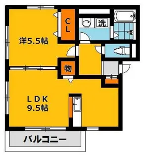 プランドールピアハイムC【2階】の間取り