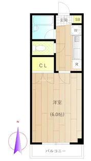 プランドール若宮【2階】の間取り