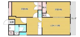 グランクレール【1階】の間取り