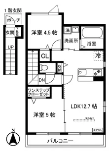 プランタン壱番館【2階】の間取り