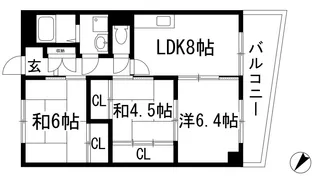 ラパース【2階】の間取り