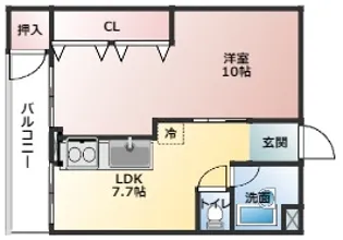 エターナルシティー公園 1号館【5階】の間取り