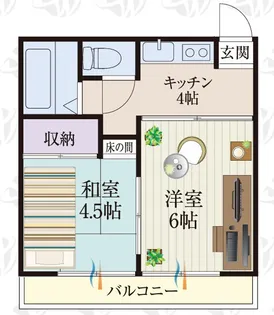 b’CASA深谷re-born【1階】の間取り