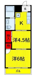 メゾンドアン【4階】の間取り