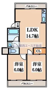 コンフィー鴻池新田駅前【1階】の間取り