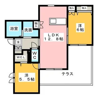 カーサ ヴィオーラ【1階】の間取り