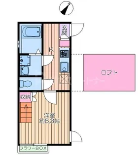 アカンサス【2階】の間取り