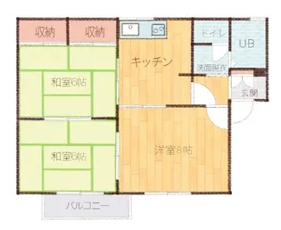 メゾン松波A棟【2階】の間取り