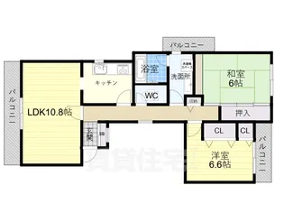 パーク・ノヴァ御影中町【2階】の間取り