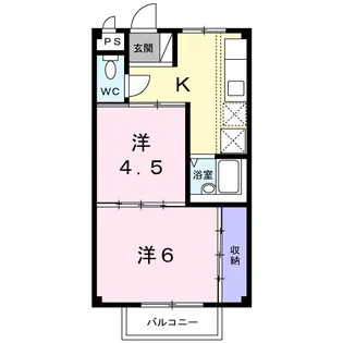 リバーサイド21【2階】の間取り