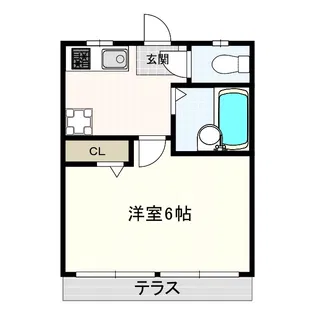 コーポ上石神井【1階】の間取り