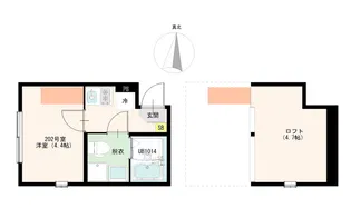 ハーモニーテラス亀有III【2階】の間取り