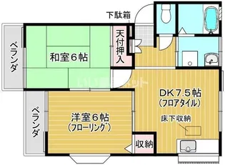 ローゼス湘南【2階】の間取り