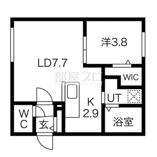 ラ・エスペランス月寒公園【3階】の間取り