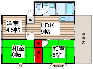 松田ハイツの間取り