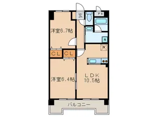 グリーンパレス東大曽根【7階】の間取り