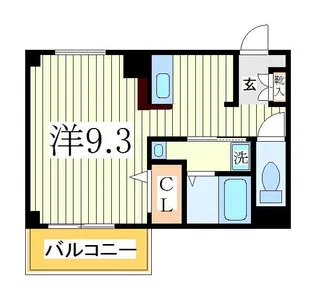 カーサ・アウローラ【3階】の間取り