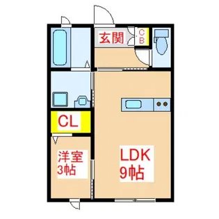 ブランコート国分中央【2階】の間取り