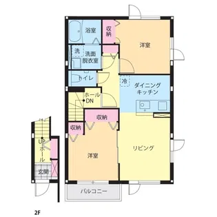 プランドールK【2階】の間取り