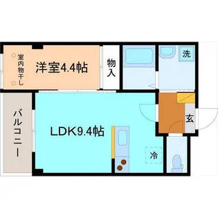 クルエボヌール金沢【3階】の間取り