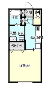 コーポピース【2階】の間取り