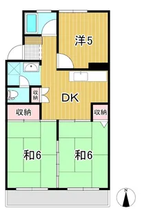 ハイツことぶき【3階】の間取り