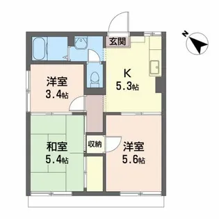 イーストコーヨーKEN【1階】の間取り