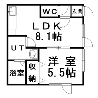 メゾンドU【1階】の間取り