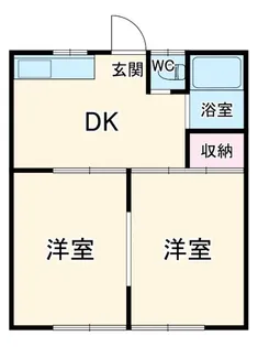 コーポ浅野A【2階】の間取り